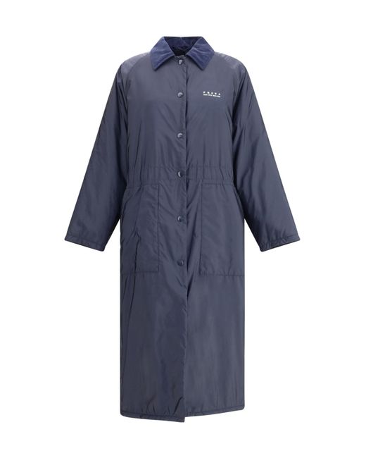 Prada Blue Re-Nylon Trench Coat