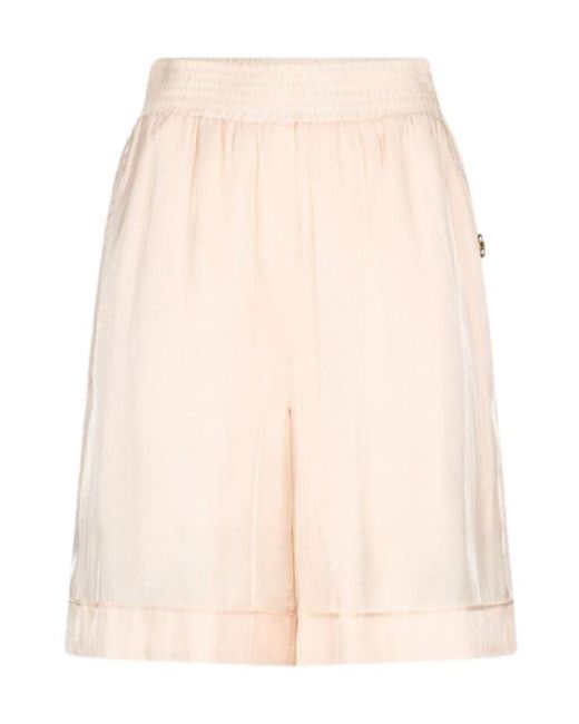 Liu Jo Natural Stretch-Waistband Trousers