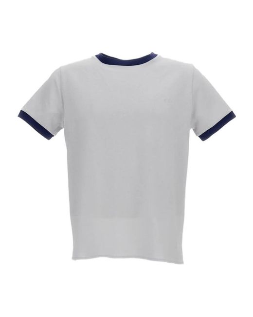 A.P.C. Gray Contrast Trim Crewneck T-Shirt for men