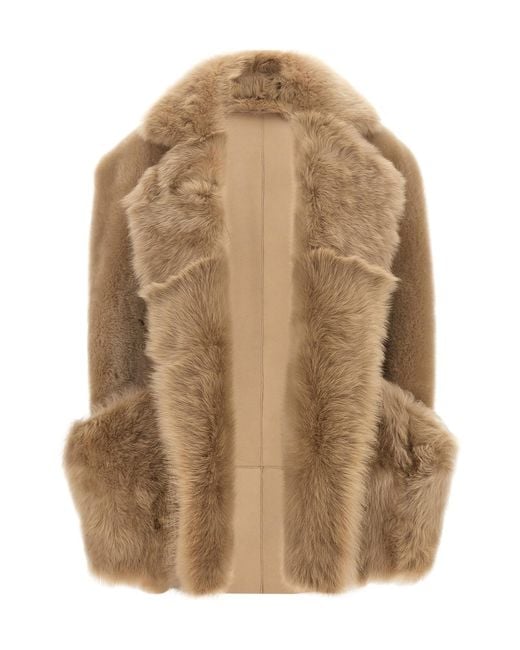 Blancha Brown 'Toscana' Shearling Vest
