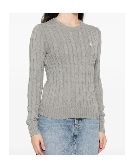 Polo Ralph Lauren Gray Cable-Knit Sweater