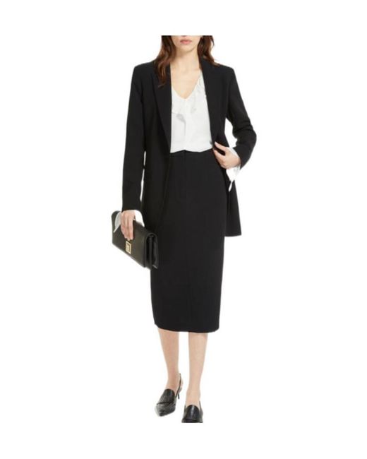 Max Mara Black Logo Suit Jacket