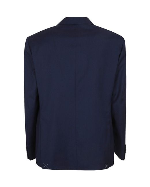Etro Blue Single-Breasted Suit for men