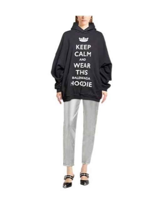 Balenciaga Black Loose Long-Sleeve Sweatshirt