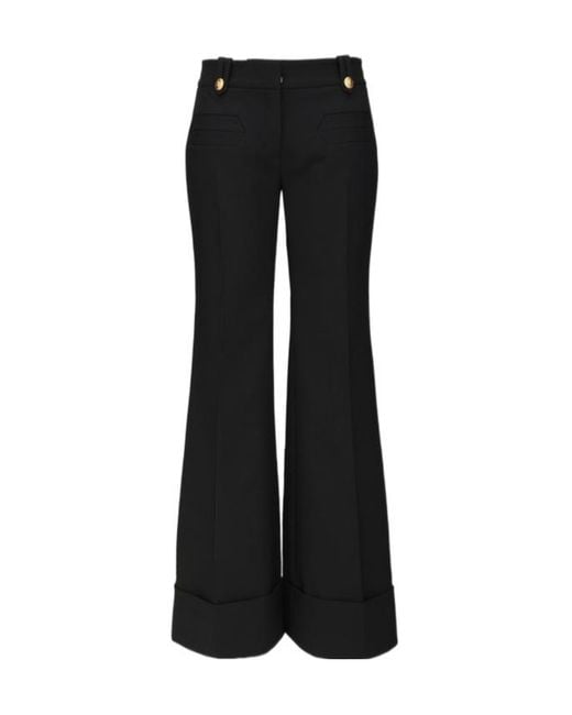 Zimmermann Black Rebellion Low-Rise Flare Pant