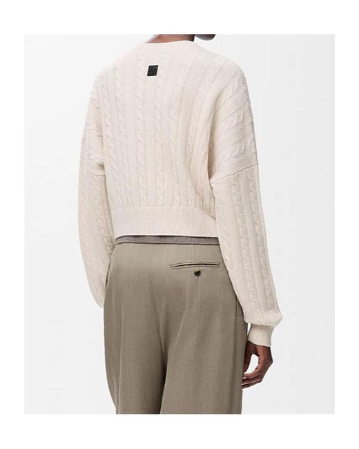 Loewe White Anagram Patch Cropped Jumper