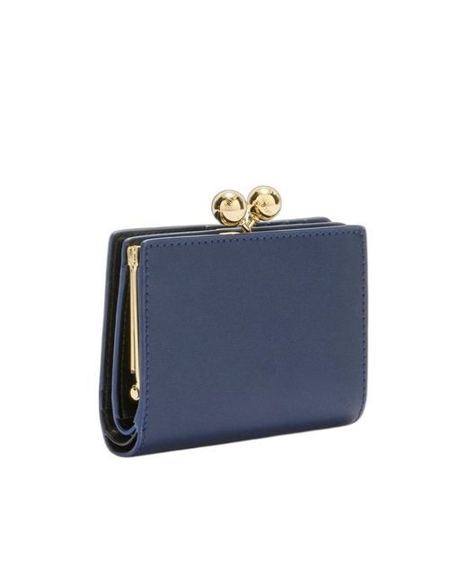 Furla Blue Dots Small Compact Wallet