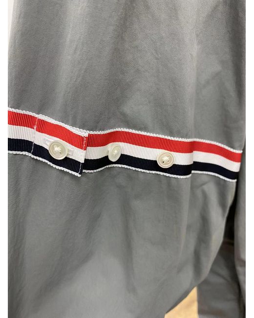 Thom Browne Gray Buttoned Long-Sleeved Shirt for men