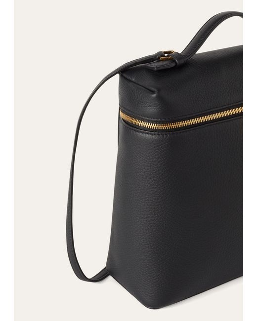 Loro Piana Black Extra Pocket L23.5 Backpack