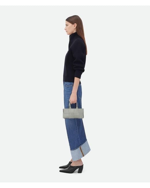 Bottega Veneta Gray Mini East-West Arco Tote Bag