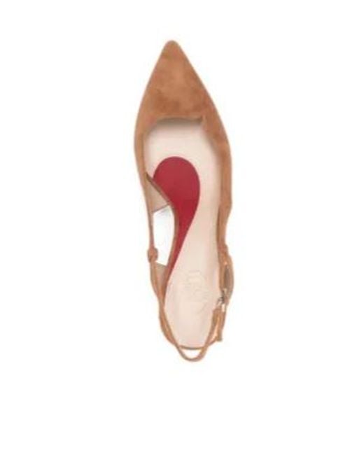Liu Jo Brown Pointed Toe Slingback Pumps