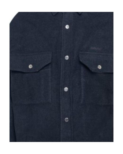 Ambush Blue Buttoned Shirt Jacket for men