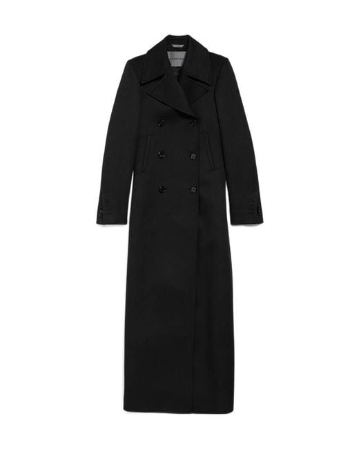 Balenciaga Black Long Trench Coat