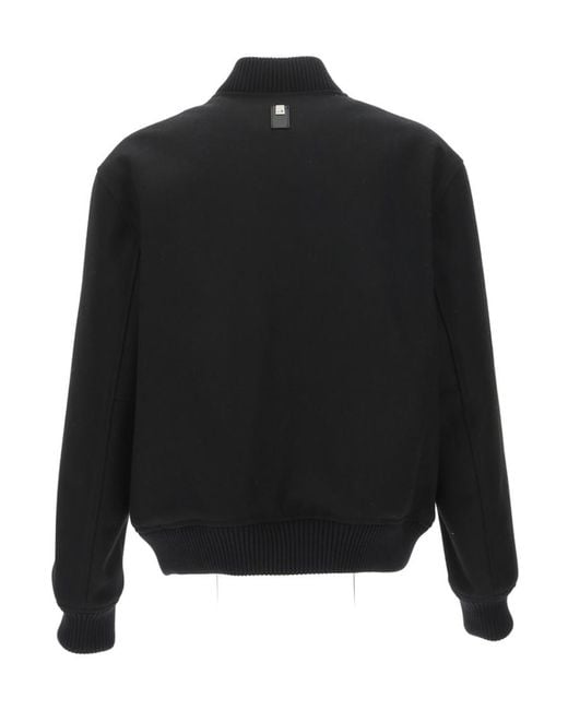 1017 ALYX 9SM Black 1017 9Sm Logo Printed Varsity Jacket for men
