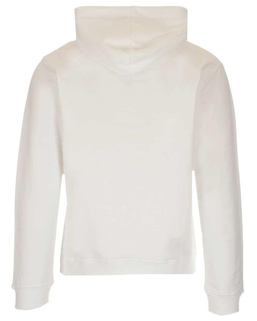 KENZO White Tiger Embroidered Relaxed Hoodie for men