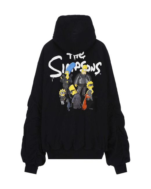 Balenciaga Black The Simpsons Bomber Jacket