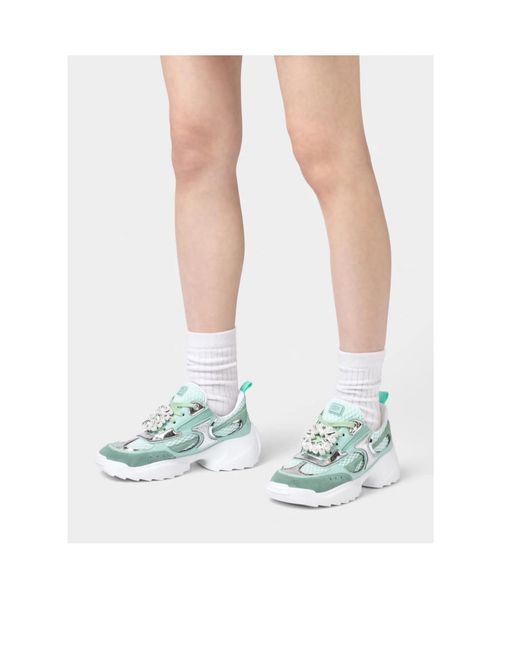 Roger Vivier Green Viv' O The Run Sneakers