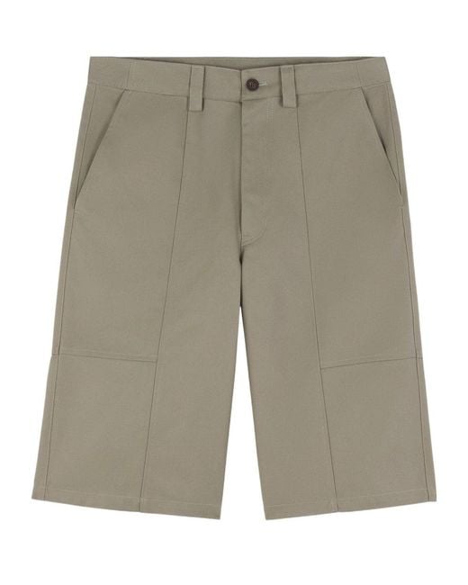 Maison Kitsuné Gray Embroidered Logo Short for men