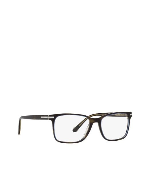 Prada White Eyewear Square Frame Glasses for men