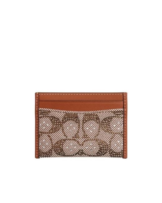 COACH Brown Essential Card Case