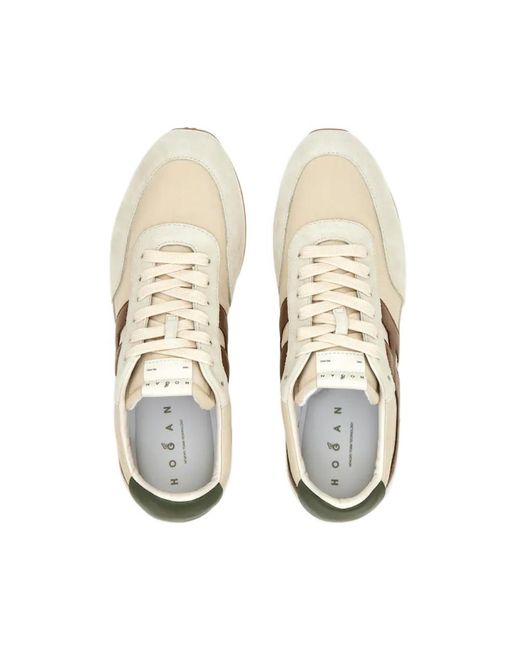 Hogan White Athletic Low-Top Sneakers for men