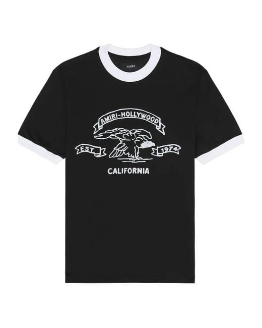 Amiri Black Crew Neck T-Shirt for men