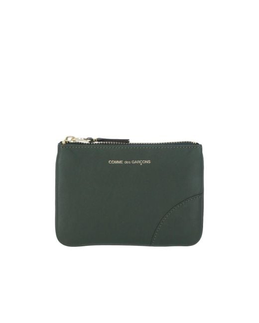 COMME DES GARÇONS PLAY Green Comme Des Garçons Wallet Zipped Coin Purse