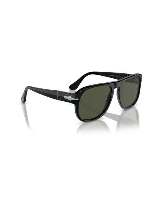 Persol Green Pilot Frame Sunglasses for men