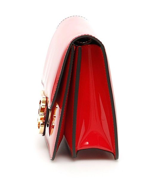 Fendi Red Karligraphy Shoulder Bag