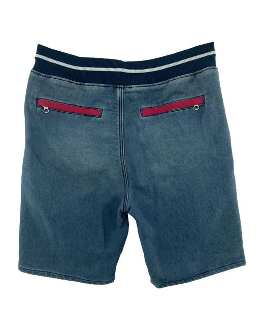 Armani Jeans Blue Drawstring Waist Shorts for men