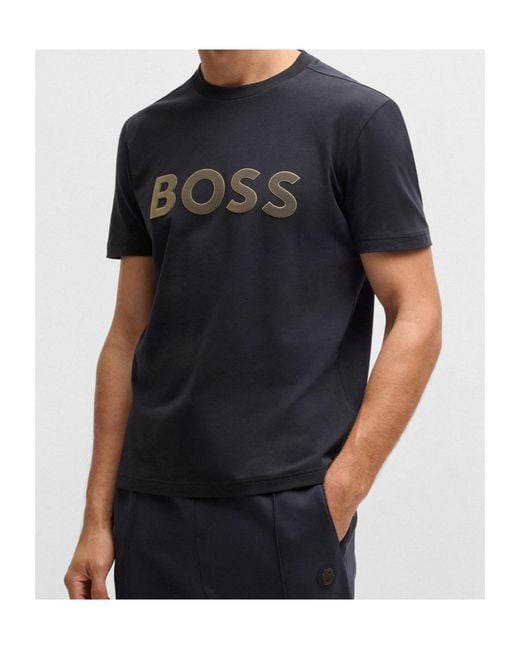 Boss Black Logo-Appliqué T-Shirt for men