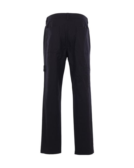 Stone Island Blue Slim Fit Pants for men