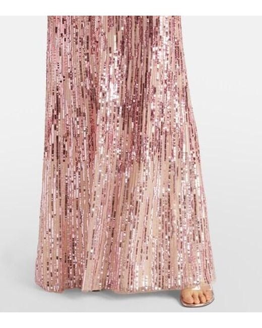 Jenny Packham Pink Dusk Sequined Gown