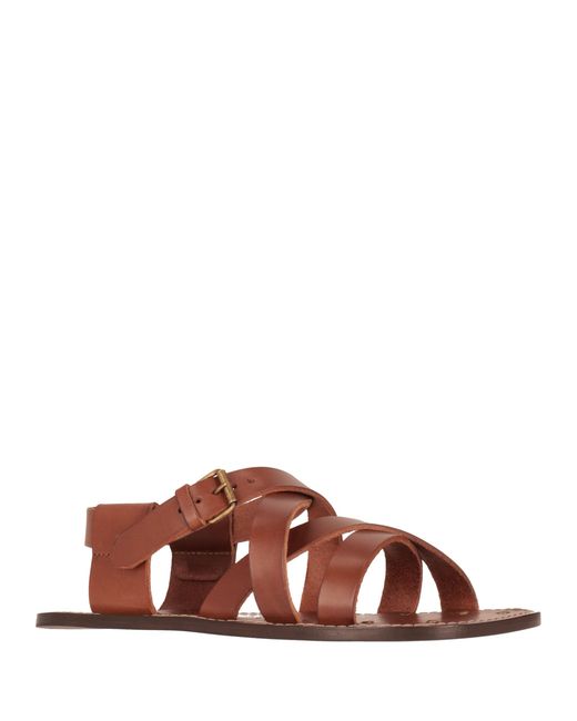 Saint Laurent Brown Cheever Buckle-Fastening Flat Sandals for men
