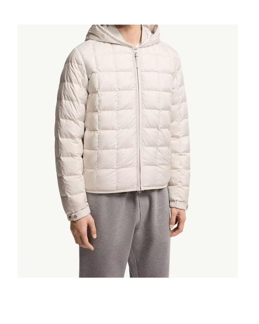 Moncler Natural Tahrir Square-Quilted Hooded Down Jacket for men