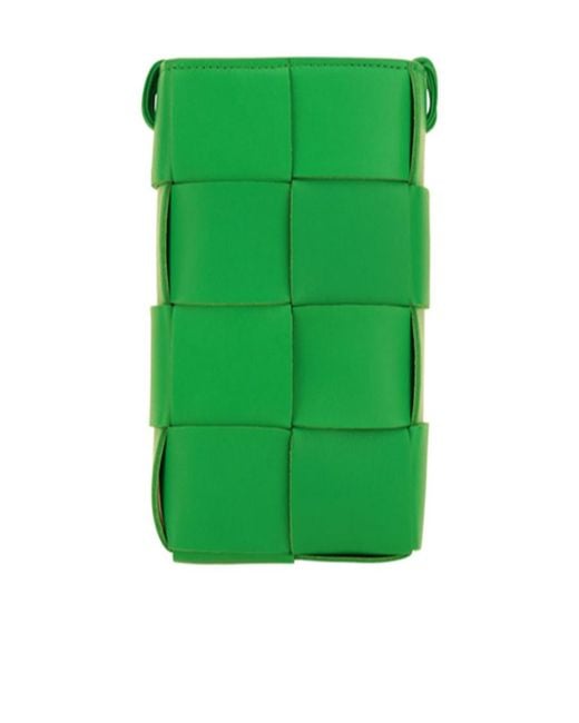 Bottega Veneta Blue Woven Strap Phone Case