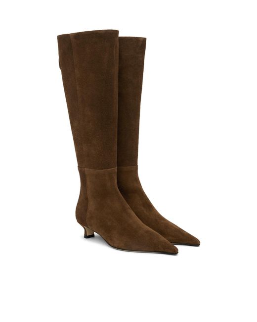 Aeyde Brown Zazie Suede Tall Boots