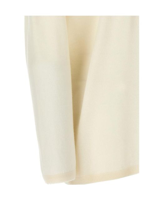 Max Mara Natural Cashmere V-Neck Sweater