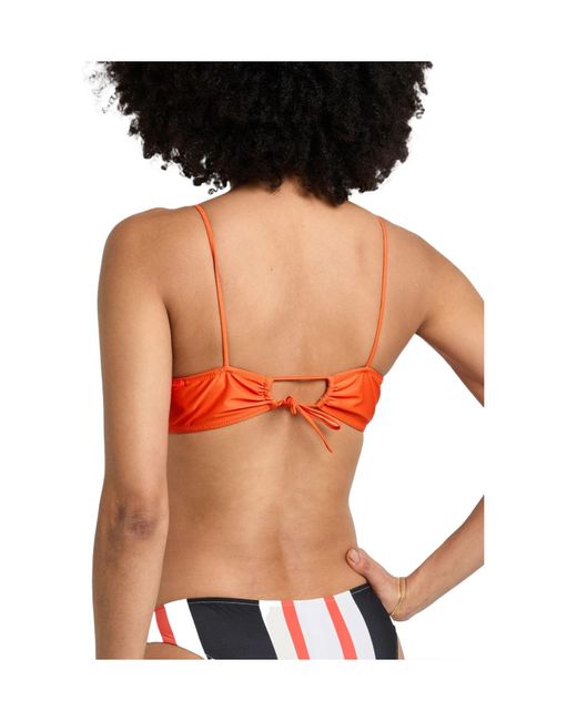 Jacquemus Orange Solid-Colored Bikini Top