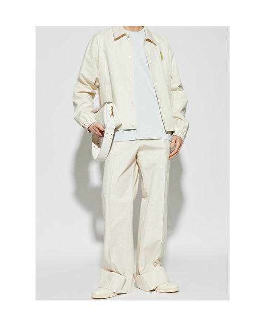 Bally White Logo Patch Jacket for men