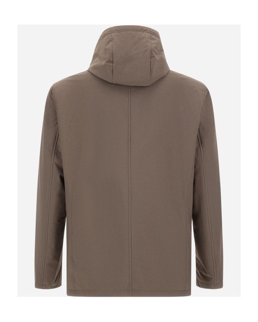 Herno Brown Comfort Stretch Resort Blazer for men