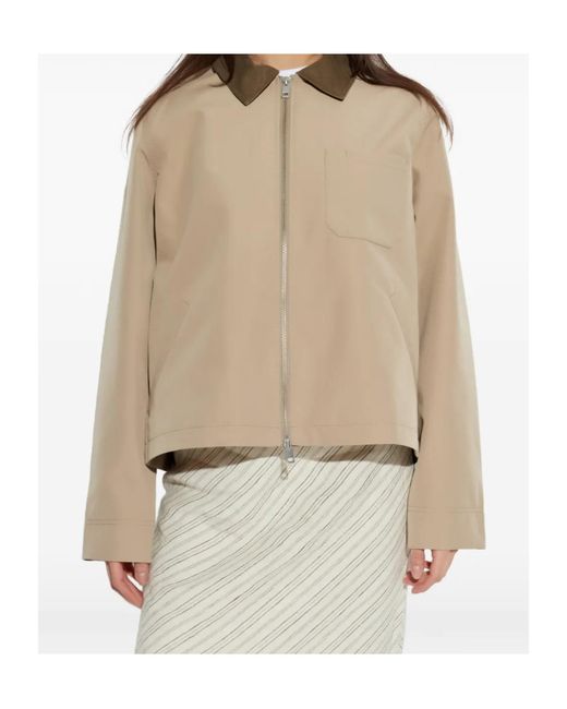 Samsøe & Samsøe Natural Sarobinson Corduroy-Collar Jacket