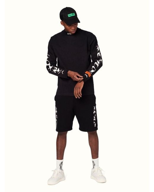 Heron Preston Black Long-Sleeved Sweater for men