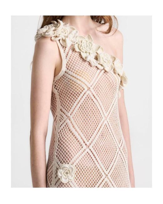 J.W. Anderson White Floral Crochet Dress