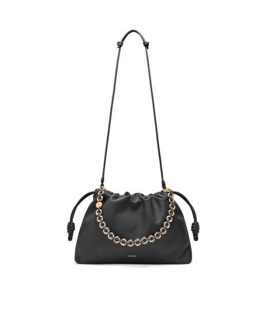 Loewe Black Large Drawstring Shoulder Bag
