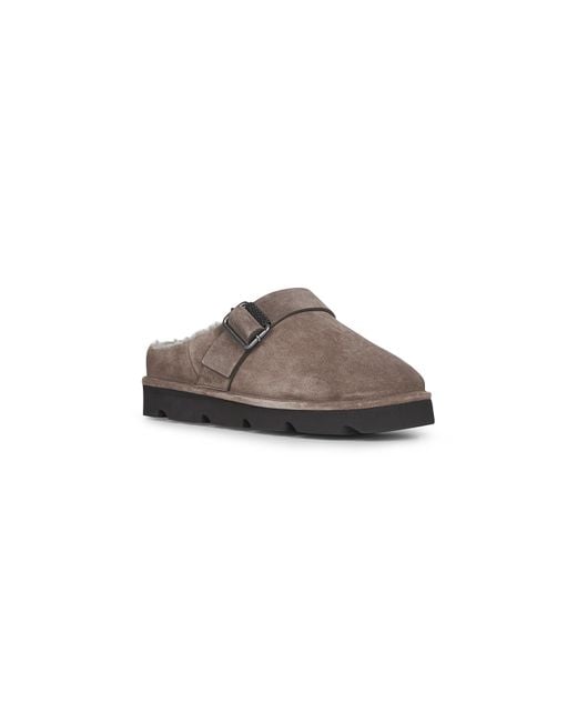 Brunello Cucinelli Brown Round Toe Buckled Mules
