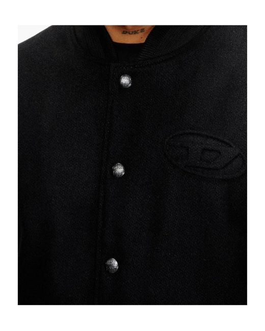 DIESEL Black J-Arry Padded Bomber Jacket for men