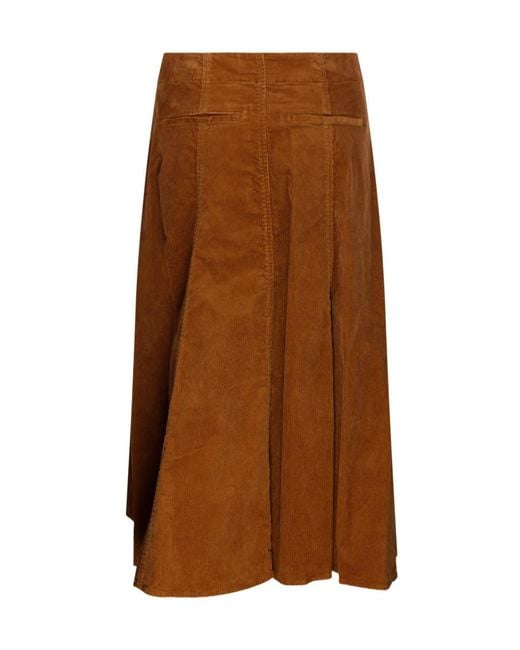 Polo Ralph Lauren Brown Ralph Lauren A-Line Midi Skirt