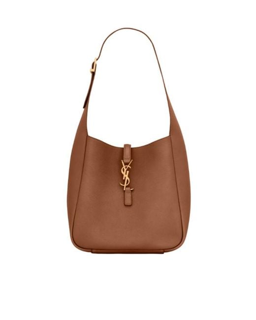 Saint Laurent Brown Le 5 A 7 Shoulder Bag
