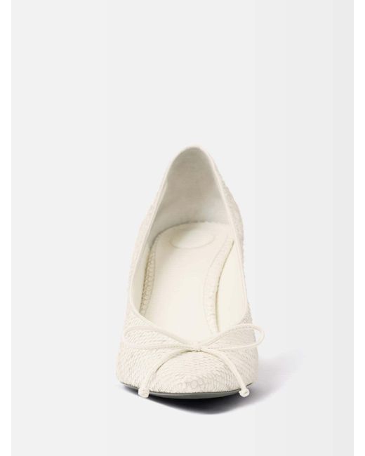 Jacquemus White The Tourni Pointed-Toe Pumps